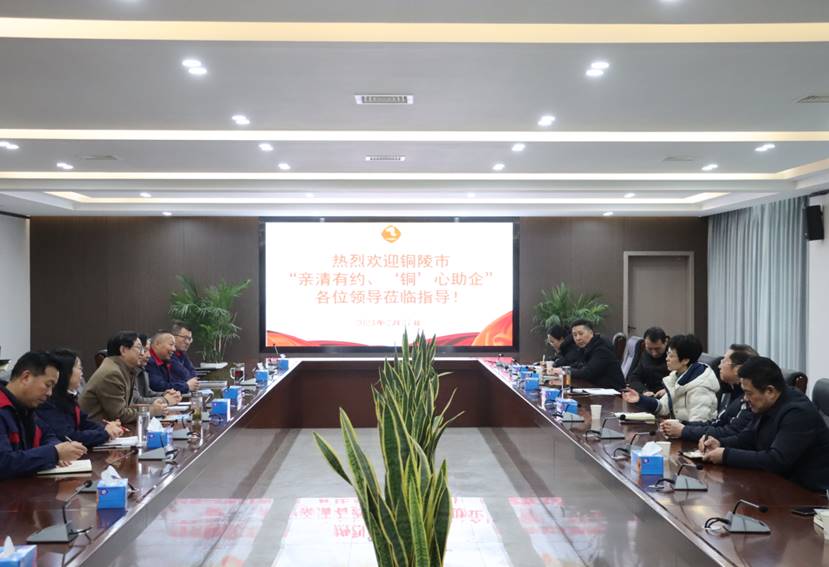 楊文萍到公司開展“親清有約、‘銅’心助企”走訪調(diào)研