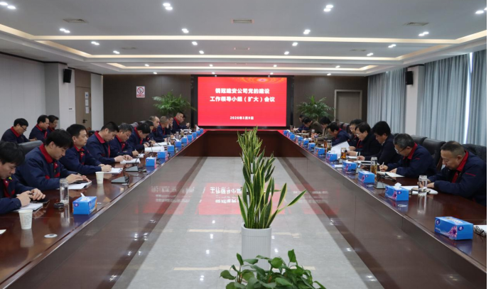 公司召開黨的建設(shè)工作領(lǐng)導小組 （擴大）會議